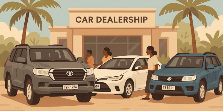 Most sold cars in Tanzania
