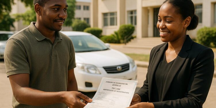 Vehicle ownership change in Tanzania: stepwise instructions